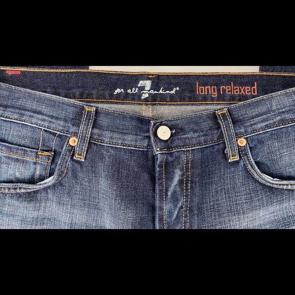 7 for All Mankind- Men’s blue Relaxed fit Jeans - Picture 4 of 7